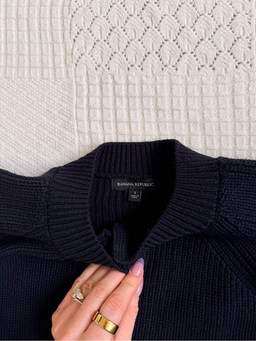 Banana Republic Classic Black Button-Up Women's Sweater Cardigan - Picture 3 of 8